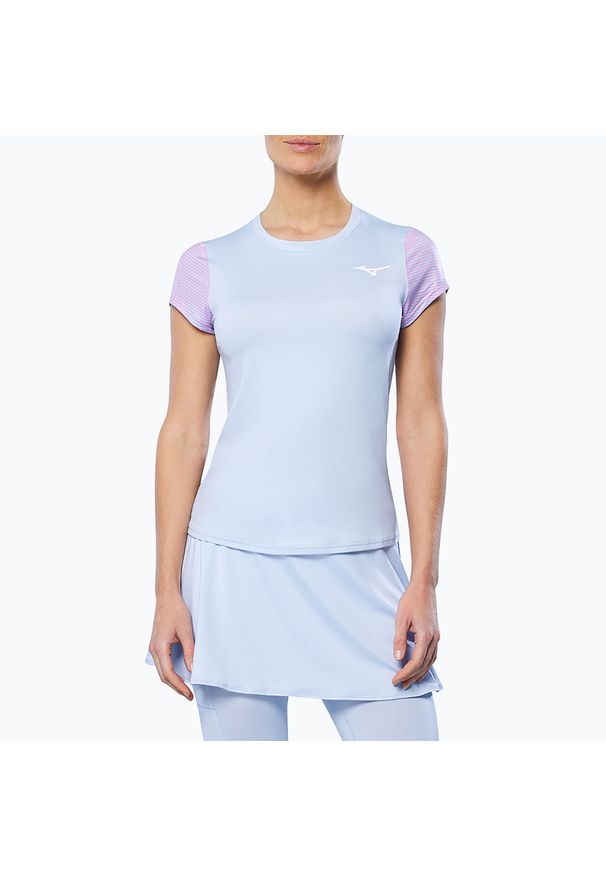 Koszulka tenisowa damska Mizuno Charge Printed Tee. Kolor: niebieski. Sport: tenis