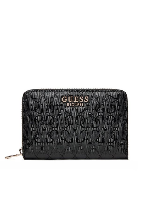 Guess Mały Portfel Damski SWGG96 26140 Czarny. Kolor: czarny. Materiał: skóra