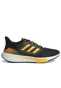 Adidas - Buty adidas EQ21 Run GZ4082 - czarno-żółte. Zapięcie: sznurówki. Kolor: czarny, wielokolorowy, żółty. Materiał: guma, materiał. Szerokość cholewki: normalna. Sport: bieganie