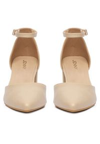 Jenny - JENNY Czółenka CEO-ANGEL WS210702-10 Beżowy. Kolor: beżowy. Materiał: materiał #4