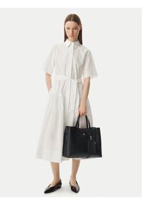 TOMMY HILFIGER - Tommy Hilfiger Torebka Th Icon Satchel AW0AW18723 Czarny. Kolor: czarny. Materiał: skórzane #1