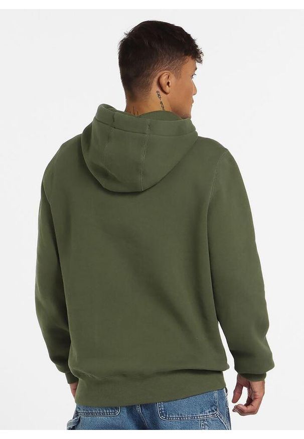 PITBULL - Bluza męska Pitbull z kapturem Small Logo. Typ kołnierza: kaptur. Kolor: zielony. Sport: fitness