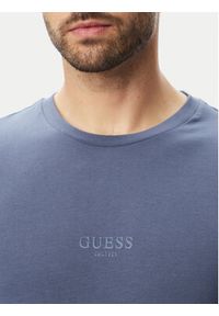 Guess T-Shirt 153107 Niebieski Classic Fit. Kolor: niebieski. Materiał: bawełna #2