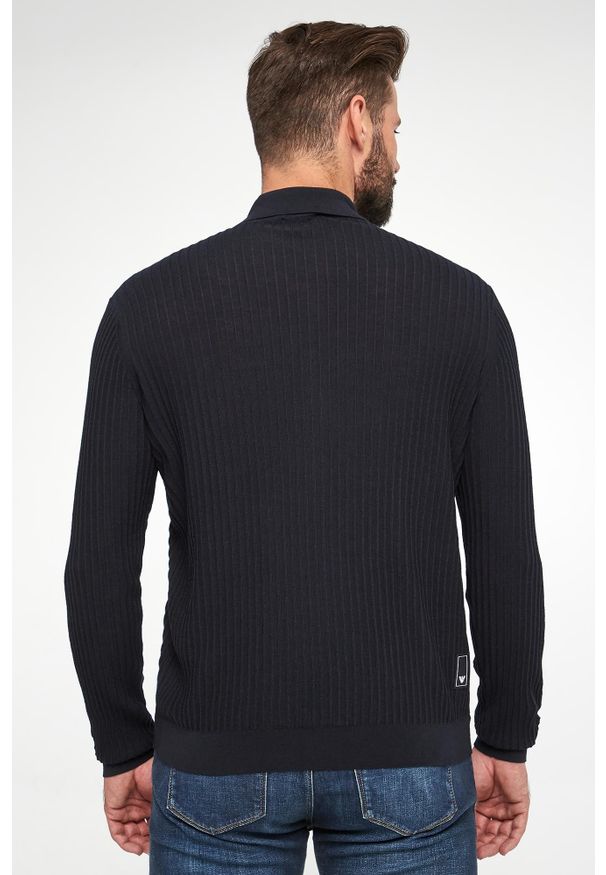 Emporio Armani - Sweter męski wełniany EMPORIO ARMANI. Materiał: wełna