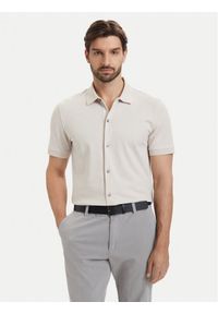 BOSS Koszula H-Powell 102 50560014 Beżowy Regular Fit. Kolor: beżowy. Materiał: bawełna #1