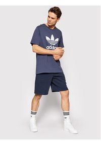 Adidas - adidas T-Shirt adicolor Classics Trefoil HE9512 Granatowy Regular Fit. Kolor: niebieski. Materiał: bawełna