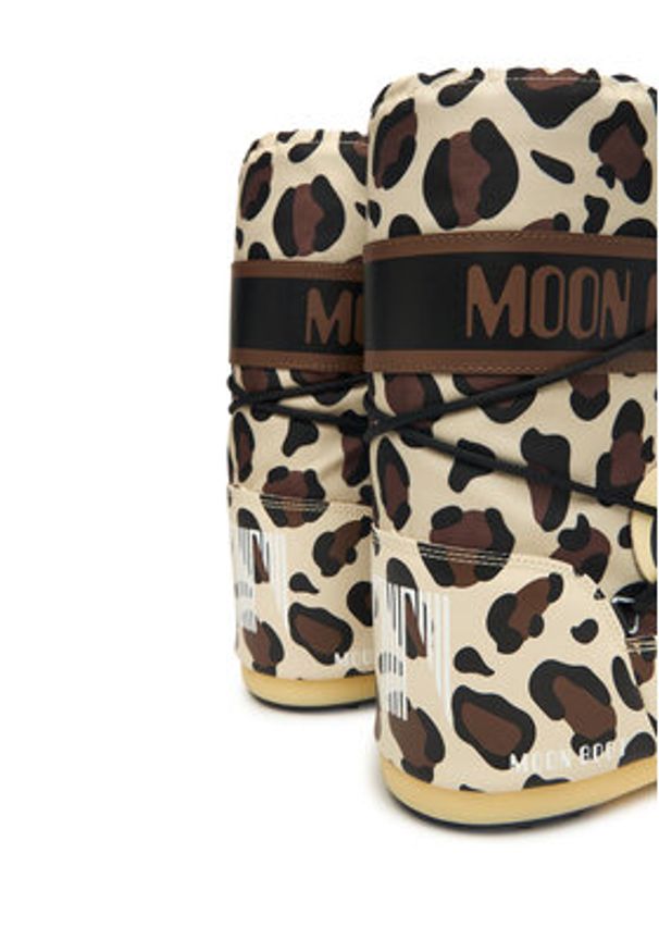 Moon Boot Śniegowce Mb Icon Animal 80D3400300 Brązowy. Kolor: brązowy. Materiał: skóra