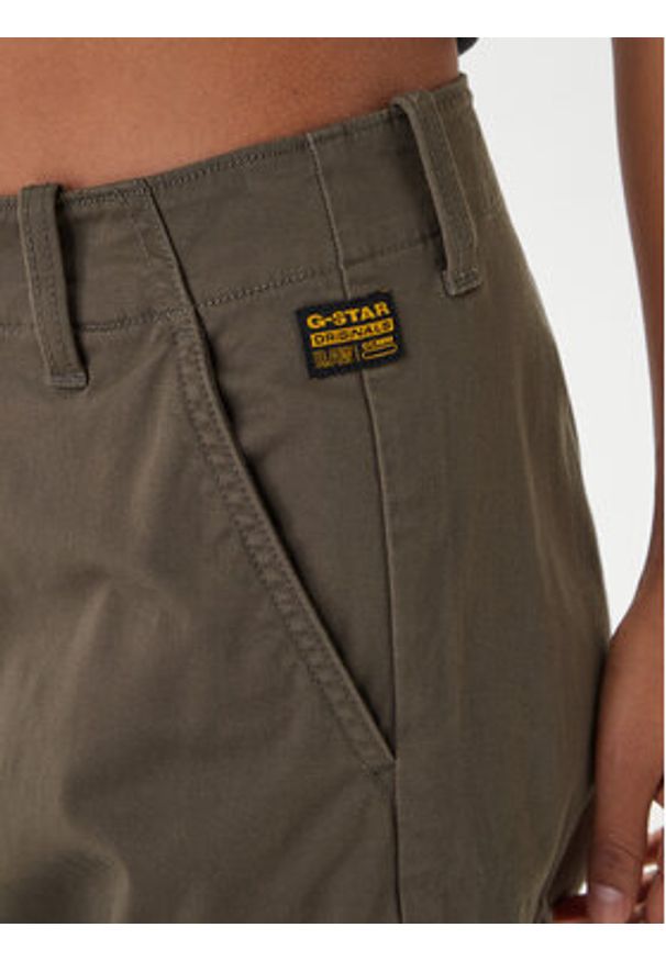 G-Star RAW - G-Star Raw Spodnie cargo D29512-5126 Khaki Loose Fit. Kolor: brązowy. Materiał: bawełna