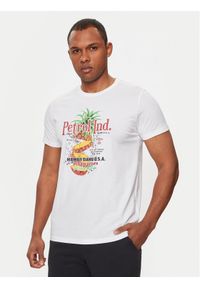 Petrol Industries T-Shirt M-1040-TSR660 Biały Regular Fit. Kolor: biały. Materiał: bawełna