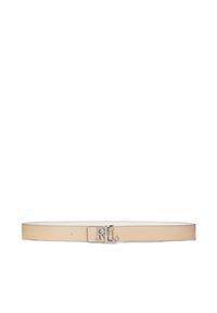 Lauren Ralph Lauren - LAUREN RALPH LAUREN Pasek Damski 412908984007 Écru. Materiał: skóra