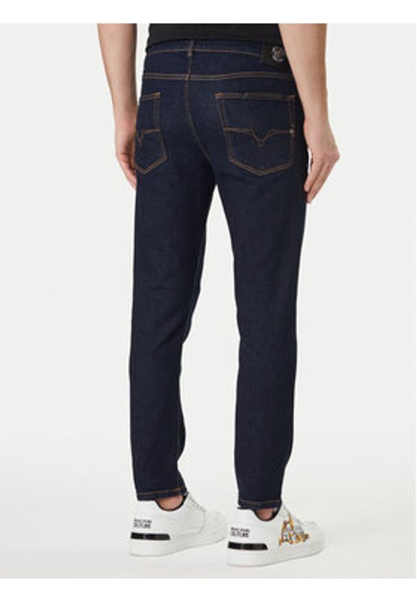 Versace Jeans Couture Jeansy 80GAB5K0 DW042 Granatowy Skinny Fit. Kolor: niebieski