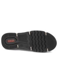Czarne Półbuty Rieker Wygodne Buty Damskie. Kolor: czarny. Materiał: skóra ekologiczna, materiał. Szerokość cholewki: normalna. Wzór: nadruk. Styl: sportowy #8