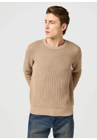 Wrangler - WRANGLER MĘSKA SWETER WRANGLER CREWNECK SWEATER TIMBERWOLF 112364321