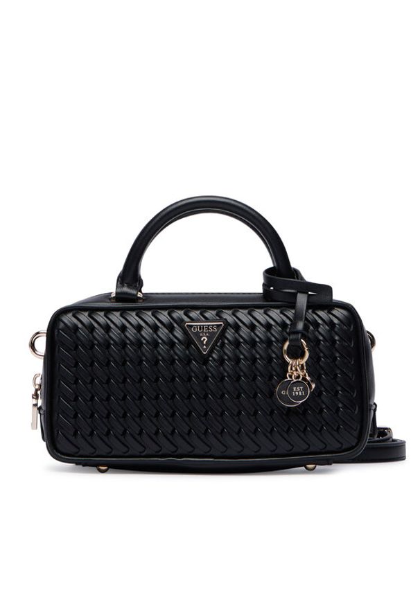 Guess Torebka Kora Mini HWWG97 48760 Czarny. Kolor: czarny. Materiał: skórzane