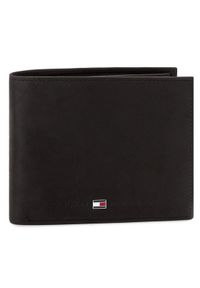 TOMMY HILFIGER - Tommy Hilfiger Portfel Johnson Trifold AM0AM00665 Czarny. Kolor: czarny. Materiał: skóra, nubuk #1