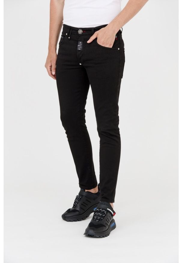 Philipp Plein - PHILIPP PLEIN Czarne męskie jeansy. Kolor: czarny
