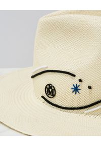 MAISON MICHEL PARIS - Biały kapelusz Rico. Kolor: biały. Materiał: bawełna. Wzór: aplikacja #5