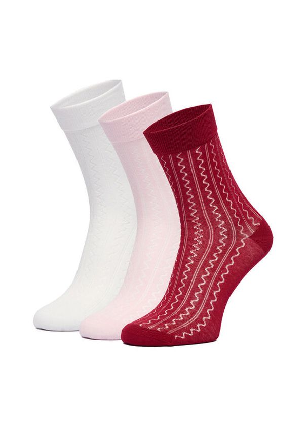 Nine West Skarpety długie CEO_BR_NW_25076_W_AW25 (3 PACK) Kolorowy. Materiał: bawełna. Wzór: kolorowy