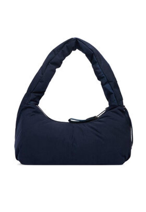 Tommy Jeans Torebka Metal Logo Padded Strap Shoulder Bag AW0AW18583 Granatowy. Kolor: niebieski