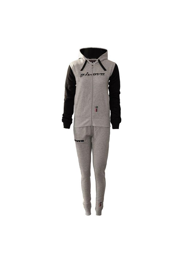 Givova Damski Dres 103 z Kapturem Felpa, 2XL. Kolor: czarny. Materiał: dresówka
