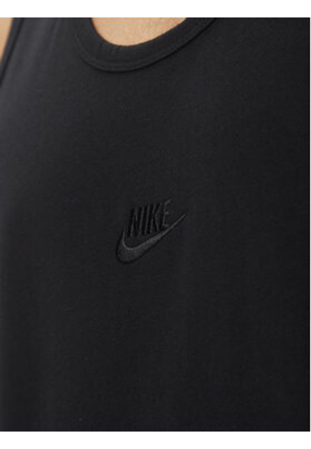 Nike Tank top FD1290 010 Czarny Regular Fit. Kolor: czarny. Materiał: bawełna