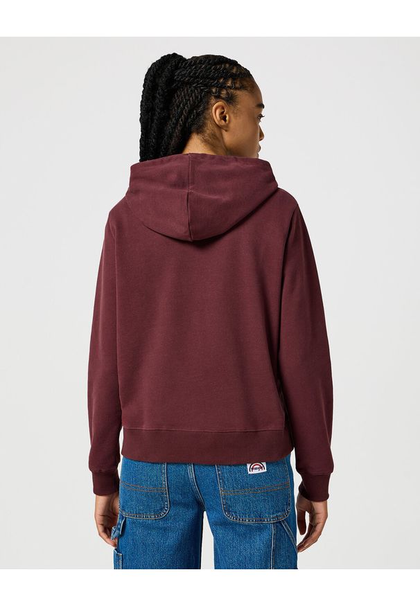 Wrangler - WRANGLER DAMSKA BLUZA REGULAR HOODIE DAHLIA 112356460 W6S4018506