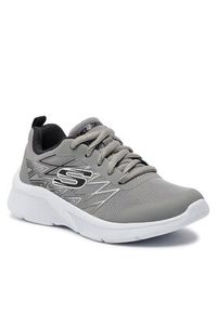 skechers - Skechers Sneakersy Quick Sprint 403769L/GYBK Szary. Kolor: szary. Materiał: materiał. Sport: bieganie #4