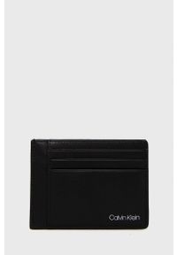 Calvin Klein - Portfel skórzany. Kolor: czarny. Materiał: skóra. Wzór: gładki #1