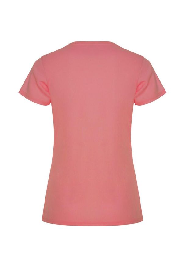 ROLY - Damska Koszulka Sportowa Montecarlo Z Krótkim Rękawem. Kolor: pomarańczowy. Długość rękawa: krótki rękaw. Długość: krótkie. Sport: turystyka piesza