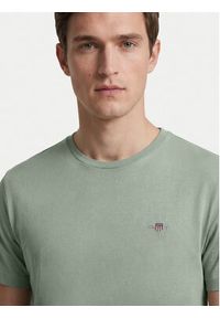 GANT - Gant T-Shirt Shield 2003184 Szary jasny Regular Fit. Kolor: szary. Materiał: bawełna #5