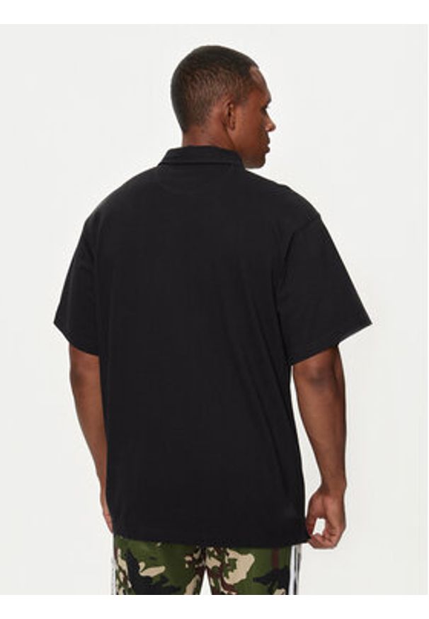 Adidas - adidas Polo Premium Essentials HR8677 Czarny Loose Fit. Typ kołnierza: polo. Kolor: czarny. Materiał: bawełna