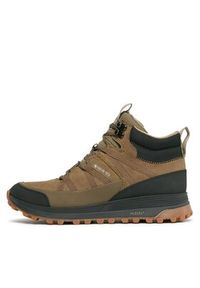 Clarks Trapery ATLTrekRiseGtx GORE-TEX 261726927 Khaki. Kolor: brązowy. Materiał: skóra, zamsz. Technologia: Gore-Tex