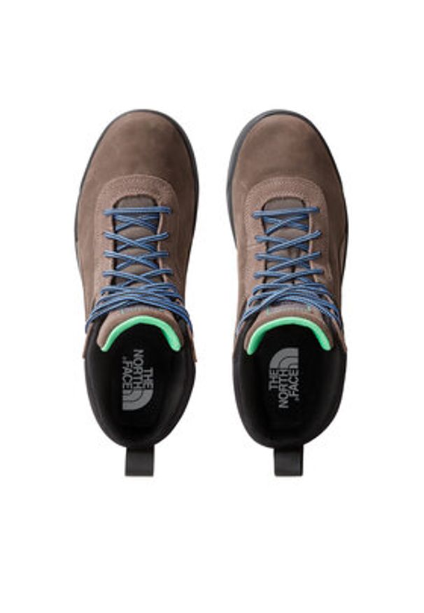 The North Face Sneakersy M Larimer Mid WpNF0A52RMSDE1 Brązowy. Kolor: brązowy. Materiał: skóra, zamsz
