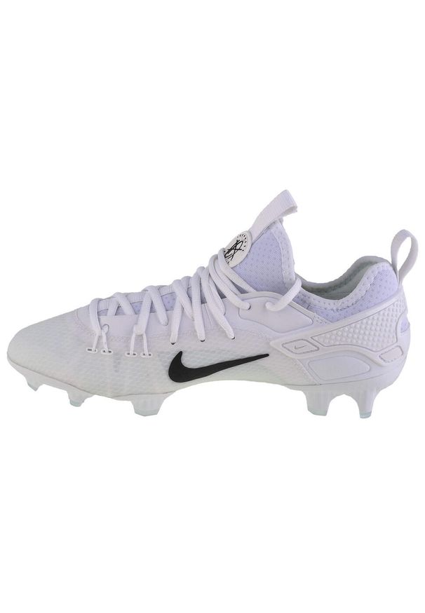 Buty piłkarskie męskie Nike Huarache 9 Elite Low Lax Fg. Zapięcie: sznurówki. Kolor: biały. Materiał: syntetyk, materiał. Szerokość cholewki: normalna. Model: Nike Huarache. Sport: piłka nożna