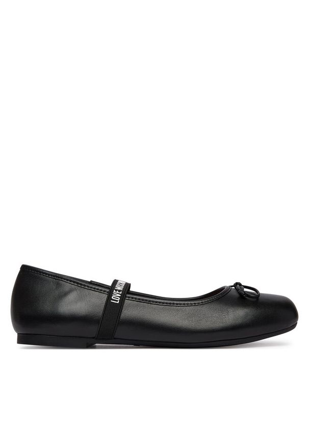 Love Moschino - Baleriny LOVE MOSCHINO. Kolor: czarny