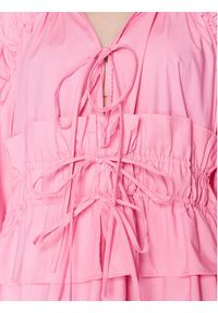 MSGM Sukienka codzienna 3441MDA03 237125 Różowy Regular Fit. Okazja: na co dzień. Kolor: różowy. Materiał: bawełna. Typ sukienki: proste. Styl: casual #6