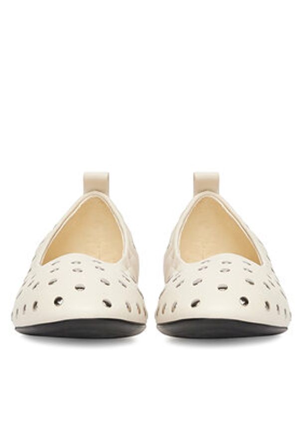 Badura Baleriny HEATHER-LT249060-56 Biały. Kolor: biały. Materiał: skóra