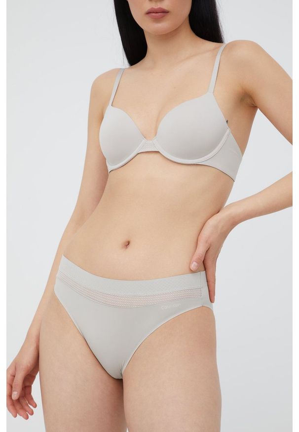 Calvin Klein Underwear figi kolor szary. Kolor: szary. Materiał: materiał