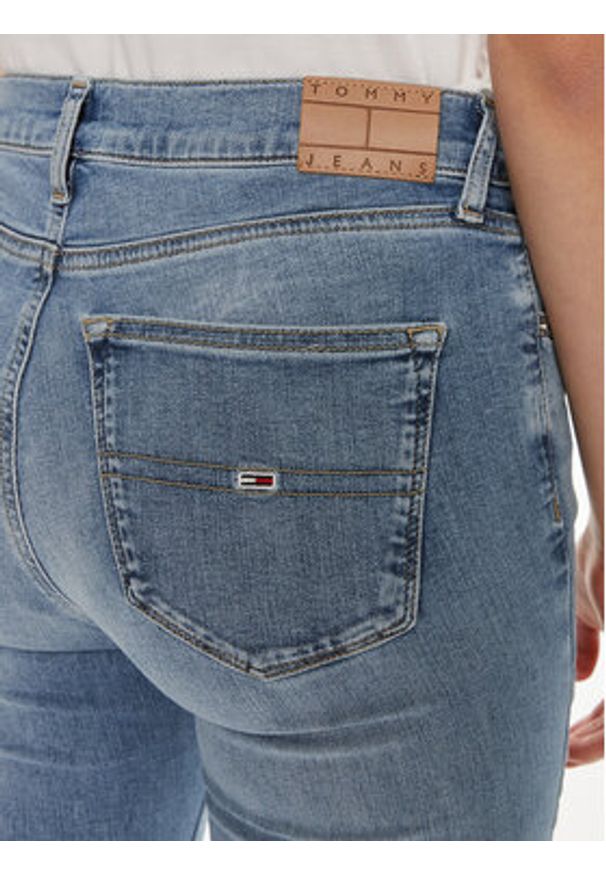 Tommy Jeans Jeansy Nora DW0DW19256 Niebieski Skinny Fit. Kolor: niebieski