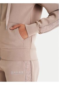 Guess Bluza W6RQ12 KBYE2 Beżowy Regular Fit. Kolor: beżowy. Materiał: syntetyk #5