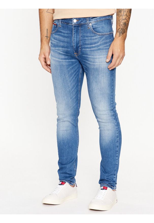 Tommy Jeans Jeansy Simon DM0DM16636 Niebieski Skinny Fit. Kolor: niebieski