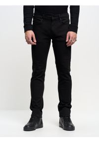 Big-Star - Spodnie jeans męskie czarne Terry 915. Okazja: na co dzień. Stan: obniżony. Kolor: czarny. Styl: casual