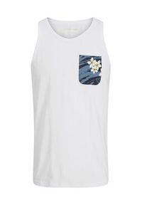 Jack & Jones Tank top Hawaii 12269321 Biały Standard Fit. Kolor: biały. Materiał: bawełna #7