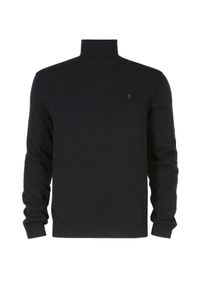 Ochnik - Czarny sweter męski z golfem. Okazja: na co dzień. Typ kołnierza: golf. Kolor: czarny. Materiał: bawełna. Długość: długie. Styl: casual #3