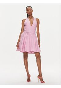Pinko Sukienka koktajlowa 102777 Y3LE Różowy Regular Fit. Kolor: różowy. Materiał: syntetyk. Styl: wizytowy