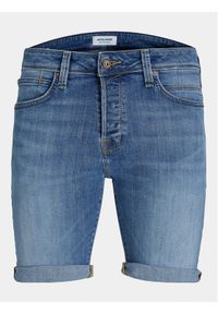 Jack & Jones - Jack&Jones Szorty jeansowe Jjirick 12250488 Niebieski Regular Fit. Kolor: niebieski. Materiał: bawełna
