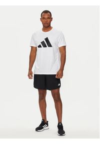 Adidas - adidas T-Shirt Run It IN0075 Biały Regular Fit. Kolor: biały. Materiał: syntetyk. Sport: bieganie #4