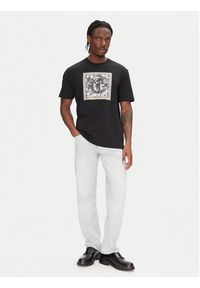 Just Cavalli T-Shirt 78OAHC10 Czarny Regular Fit. Kolor: czarny. Materiał: bawełna #4