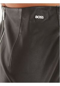 BOSS - Boss Spódnica skórzana Seminta 50495166 Czarny Regular Fit. Kolor: czarny. Materiał: skóra #5