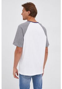 TOMMY HILFIGER - Tommy Hilfiger T-shirt bawełniany kolor szary melanżowy. Okazja: na co dzień. Kolor: szary. Materiał: bawełna. Długość rękawa: raglanowy rękaw. Wzór: melanż. Styl: casual